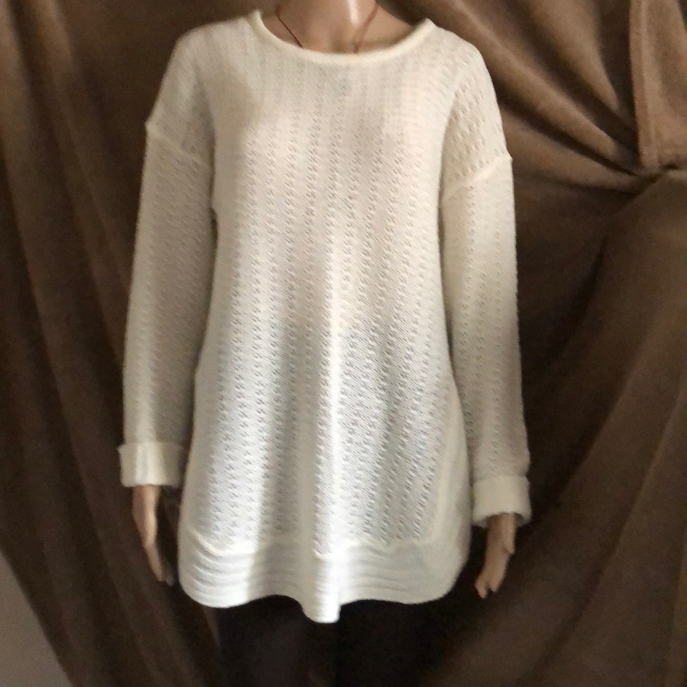Caren Sport Long Sleeve Side Split Sweater